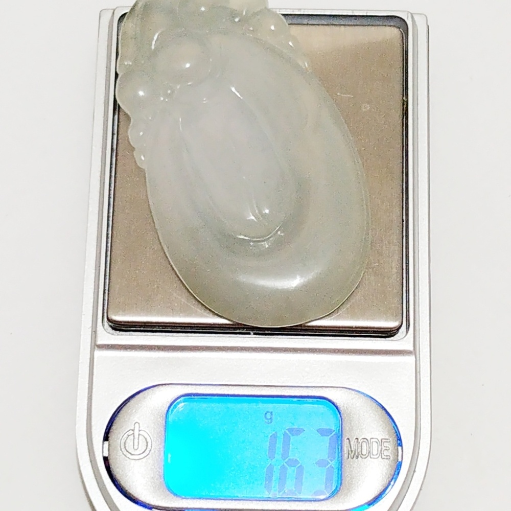 Authentic Type A Real Lucky Jade Pendant - image 5